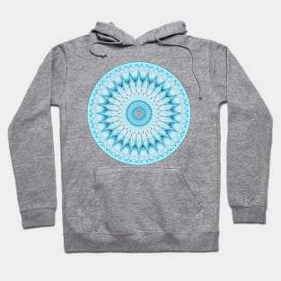 Soft Turquoise Mandala Hoodie